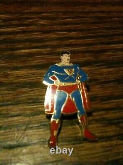 1940 Superman Enamel Pin Pristine Gem Mint Action DC Comics RARE SCARCE Classic