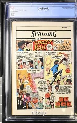 1977 Marvel Star Wars 1 CGC 3.5 NEWSSTAND 1st Luke Skywalker Leia Darth Vader