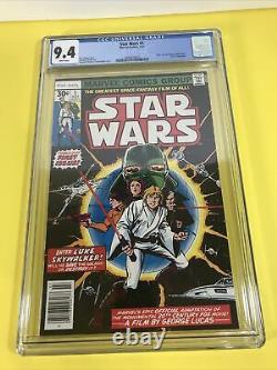 1977 Marvel Star Wars 1 Cgc 9.4 White Pages 1st Print High Grade