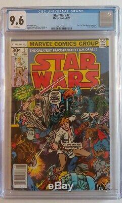 1977 Marvel Star Wars #2 CGC 9.6 WHITE PAGES PRISTINE SLAB
