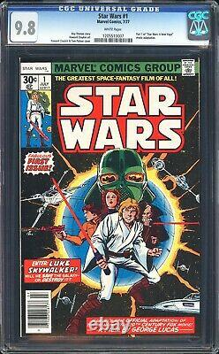 1977 STAR WARS 1 CGC 9.8 WHITE PAGES! Part 1 of 6 movie issue adaptation