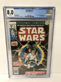 1977 Star Wars #1 Marvel Comics CGC 8.0