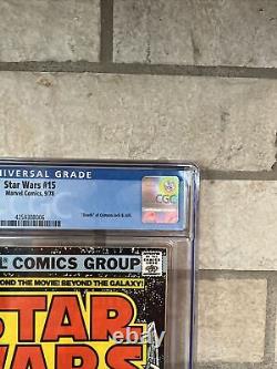 1978 Marvel Star Wars #15 Death Of Crimson Jack & Jolli Cgc 9.8 White