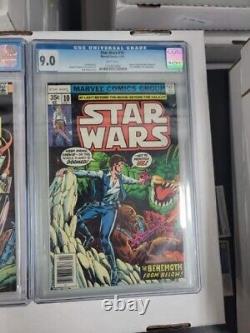 1978 Marvel Star Wars Comics #8-9, & 10 White Pages Lot 0f 3 Graded