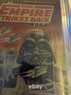 1980 Star Wars Marvel Comics Super Spec #16 Signed David Prowse Darth Vader BAS