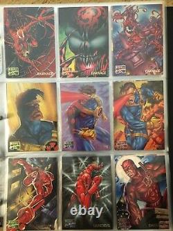 1995 Marvel Masterpieces Trading Cards COMPLETE BASE SET, #1-151 NM/M! Fleer
