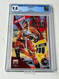2015 Star Wars 1 CGC 9.8 NM/M Greg Horn Game Stop Edition Variant Marvel Comics 2015 Star Wars 1 CGC 9.8 NM/M Greg Horn Game Stop Edition Variant Marvel Comics