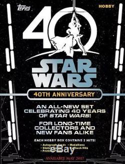 2017 Topps Star Wars 40th Anniversary hobby sealed box in stock from case