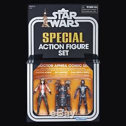 2018 SDCC Exclusive HASBRO Star Wars Doctor Aphra Comic Set Special 3 Pack