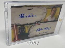 2022 TOPPS CHROME STAR WARS GALAXY DUAL AUTO Daisy Ridley/Adam Driver 1/1