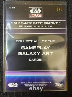 2022 Topps Chrome Star Wars Galaxy Gameplay GG10 Battlefront 2 Red 3/5