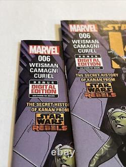 2X Copies Star Wars Kanan The Last Padawan #6 1st Full App. Of Sabine Wren