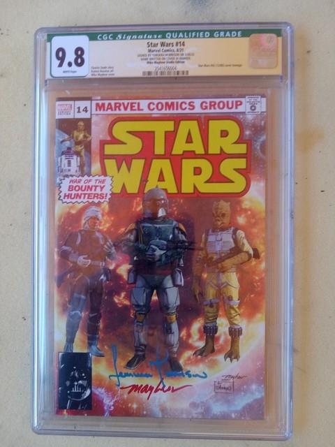 9.8 Cgc Temura Morrisson Bobba Fett Star Wars#14 Signed Rare 1 Of 1 Slab Rare