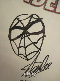 Amazing Spiderman 1 CGC 9.6 signed & sketch by Stan Lee & John Romita RARE