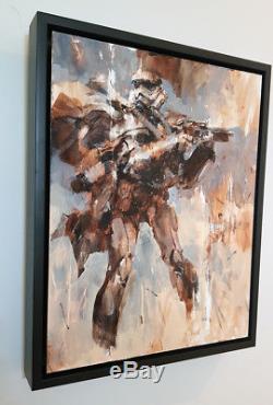 Ashley Wood Original Art Painting TK Droid Star Wars Stormtrooper 3a Threea