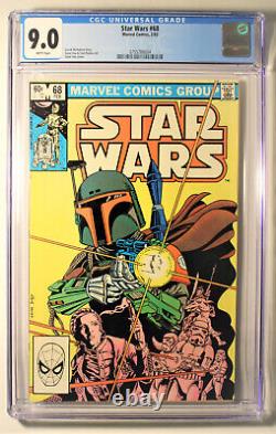 Authentic 1983 Star Wars #68 CGC 9.0 1st Printing White Pages Boba Fett