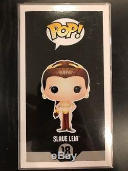 CARRIE FISHER HAND SIGNED FUNKO PRINCESS LEIA SLAVE Star Wars NYC Comic Con 2016