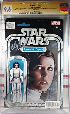 CGC 9.6 NM+ 4X-SIGNED PRINCESS LEIA #1 MARK WAID JTC TERRY DODSON Star Wars CGC 9.6 NM+ 4X-SIGNED PRINCESS LEIA #1 MARK WAID JTC TERRY DODSON Star Wars