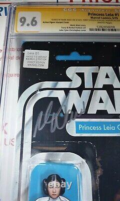 CGC 9.6 NM+ 4X-SIGNED PRINCESS LEIA #1 MARK WAID JTC TERRY DODSON Star Wars