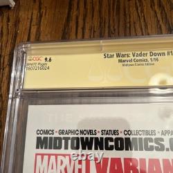CGC 9.6 Star Wars Vader Down #1 Signed Jeremy Bulloch Signature Bobe Fett Wow