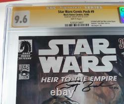 CGC 9.6 TIMOTHY ZAHN SIGNED STAR WARS HEIR TO THE EMPIRE #5 Comic Pack THRAWN CGC 9.6 TIMOTHY ZAHN SIGNED STAR WARS HEIR TO THE EMPIRE #5 Comic Pack THRAWN