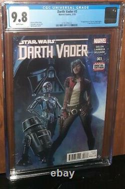 CGC 9.8 Darth Vader 3. First Appearance of Doctor Aphra. Mandalorian Series Spec
