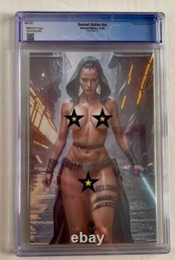 CGC 9.8 Deviant Nation Star Wars Cosplay Rey NAUGHTY Limited 100 Virgin Cover