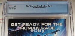 CGC 9.8 NM/MT STAR WARS JEDI COUNCIL ACTS OF WAR #1? 1st MASTER K'KRUHK