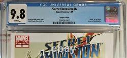 CGC 9.8 SECRET INVASION #8 B 150 LEINIL FRANCIS YU VARIANT Avengers MARVEL