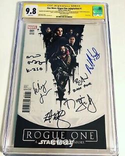 CGC 9.8 SS Star Wars Rogue One Adaptation #1 Variant signed Jones, Whitaker +4