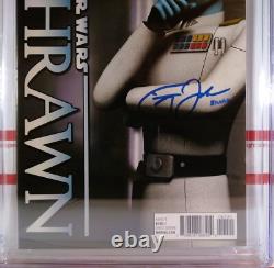 CGC 9.8 TIMOTHY ZAHN SIGNED STAR WARS THRAWN #1 ANIMATION 110 VARIANT Ahsoka