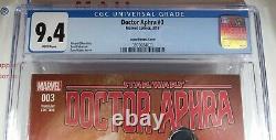 CGC DOCTOR APHRA #3 LOPEZ 125 DROIDS VARIANT? 1st MAGNA TOLVAN Star Wars