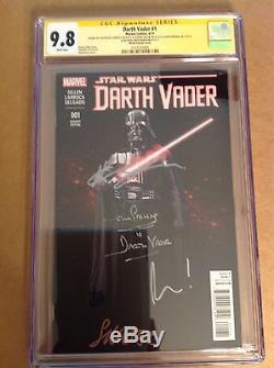 CGC SS 9.8 Star Wars Darth Vader #1 variant signed Christensen, Prowse +2 more