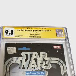 CGC SS 9.8 Star Wars Rogue One Special #1 Signed by Alan Tudyk JTC Action Figure
