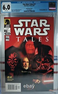 CGC STAR WARS TALES #17 NEWSSTAND VARIANT Photo Cover DARTH VADER Maul Dooku CGC STAR WARS TALES #17 NEWSSTAND VARIANT Photo Cover DARTH VADER Maul Dooku