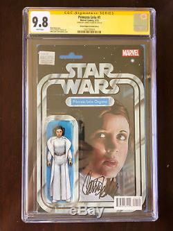 Carrie Fisher signed CGC 9.8 Star Wars Princess Leia #1 Action Figure variant