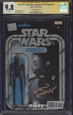 Cassian and K-2SO #1 Action Figure variant CGC 9.8 SS Signed by Alan Tudyk