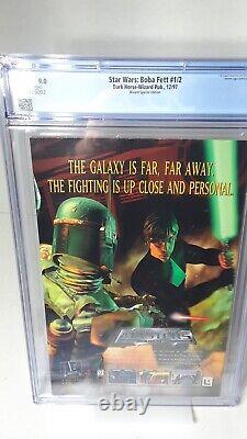 Cgc 9.0 Star Wars Boba Fett 1/2 Gold Foil Logo Wizard Special Edition