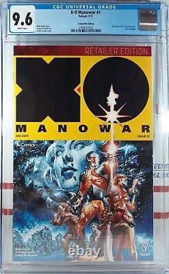 Cgc 9.6 Nm+ X-o Manowar #1 Star Wars Homage Comicspro Retailer Variant 2017