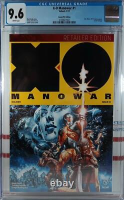 Cgc 9.6 Nm+ X-o Manowar #1 Star Wars Homage Comicspro Retailer Variant 2017 Cgc 9.6 Nm+ X-o Manowar #1 Star Wars Homage Comicspro Retailer Variant 2017