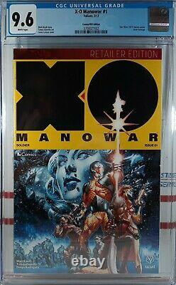 Cgc 9.6 Nm+ X-o Manowar #1 Star Wars Homage Comicspro Retailer Variant 2017