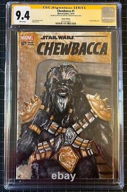 Chewbacca #1, CGC Signature Series 9.4, Sketch Cover by Michael Munshaw