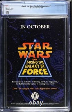 Classic Star Wars The Early Adventures #1 CGC 9.8 White Pages Dark Horse, 1994