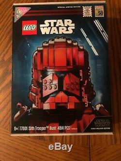 Comic Con SDCC 2019 LEGO Exclusive Star Wars SITH TROOPER BUST 77901 New In Hand