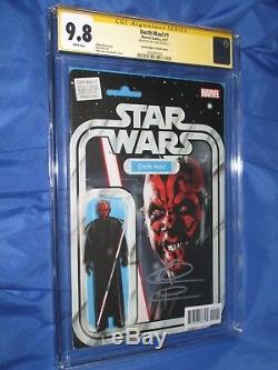 DARTH MAUL #1 CGC 9.8 SS Signed Ray Park Action Figure Variant/Star Wars/Marvel