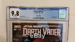 Darth Vader #3 125 Variant Cgc 9.8 Star Wars 1st Appearance Aphra, 000, Bt-1