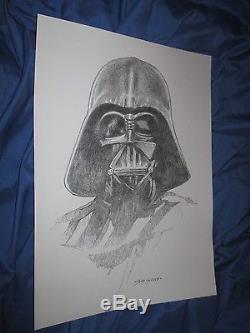 DARTH VADER Original Art Sketch by Sanjulian Star Wars/Comic/Movie/Marvel