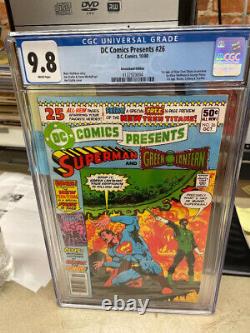 DC Comics Presents #26 CGC 9.8 WHITE Pg NEWSSTAND Variant 1st Teen Titans