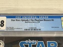 Dark Horse Comics Star Wars Episode 1 The Phantom Menace #4 1999 Cgc 9.8 Dark Horse Comics Star Wars Episode 1 The Phantom Menace #4 1999 Cgc 9.8