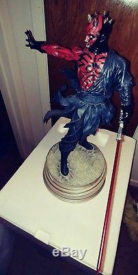 Darth Maul Star Wars Sideshow Collectibles Mythos Statue 18' Limited Edition
